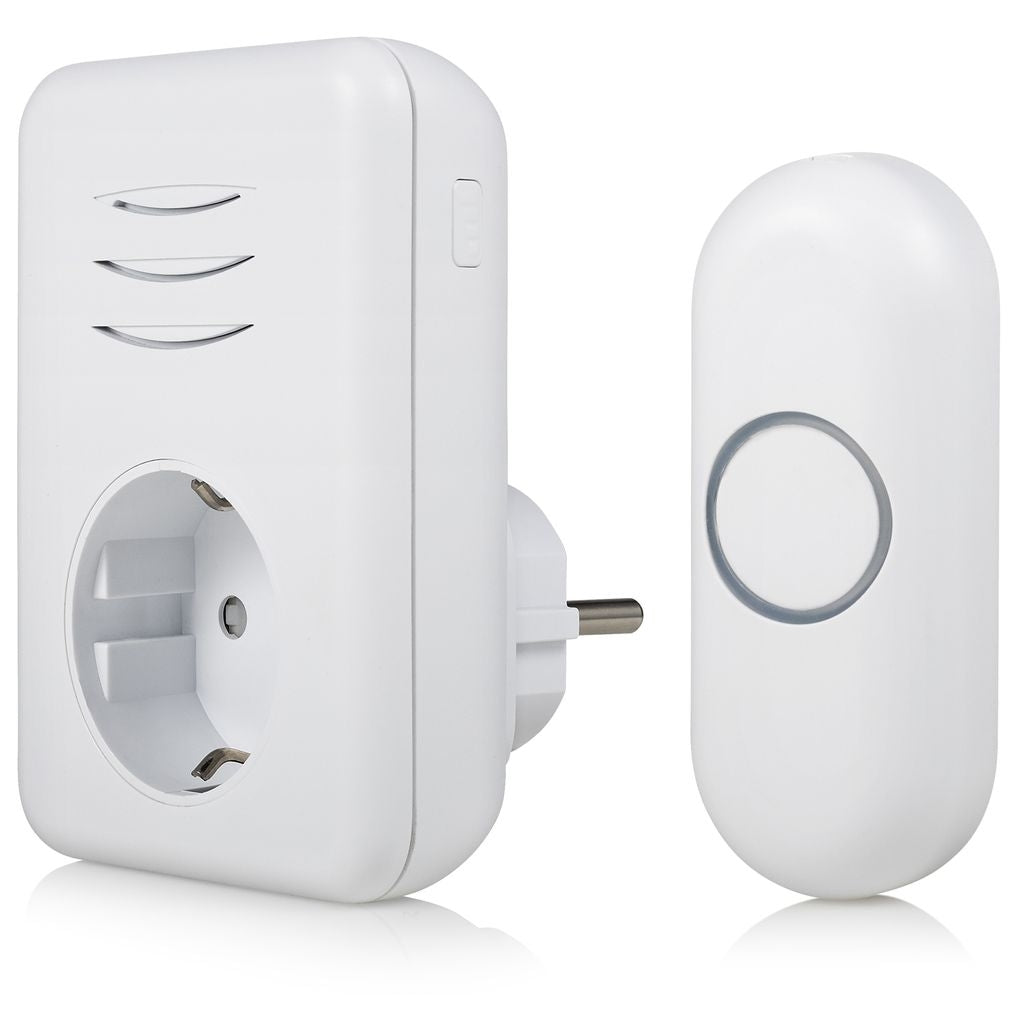 Byron Wireless Doorbell Plug-in 230V - White