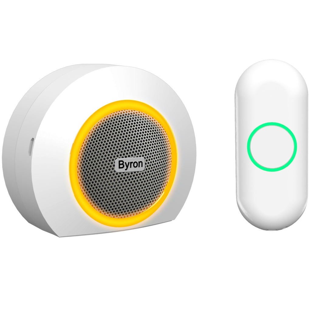 Byron by Smartwares Wireless Doorbell, Plug-In, 230V - White
