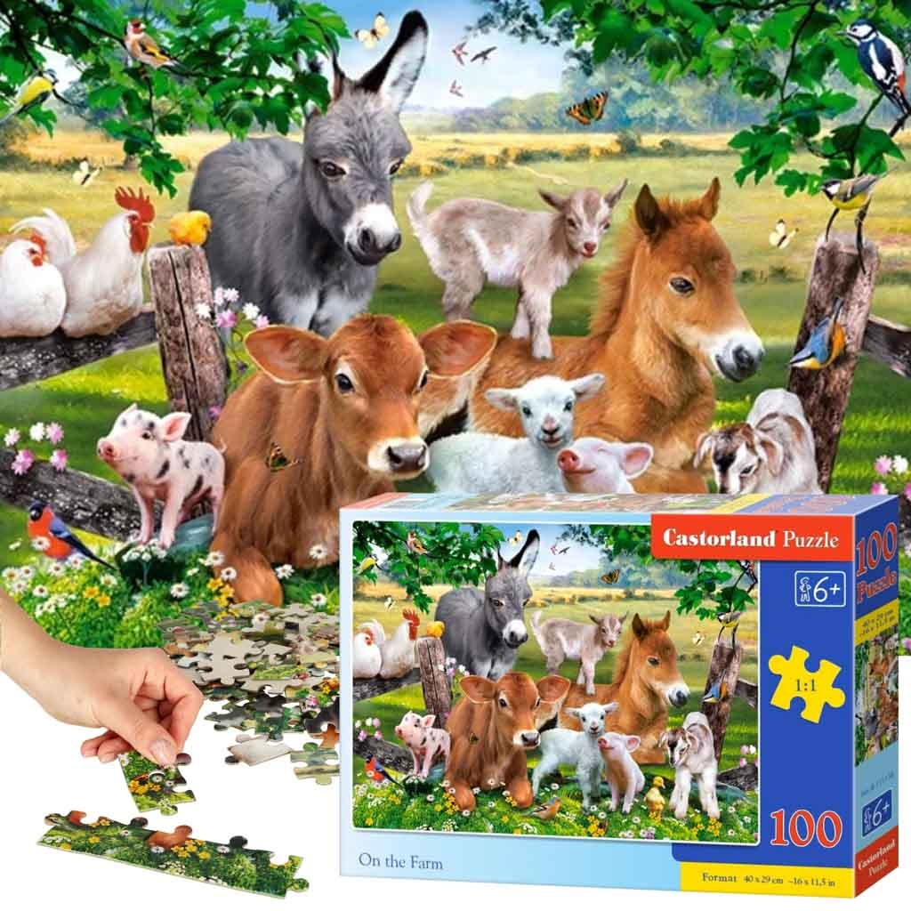CASTORLAND Puzzle 100el. On the Farm