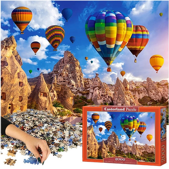 CASTORLAND Puzzle 2000 elements Colorful Balloons Cappadocia - Balloons in Cappadocia 92x68cm