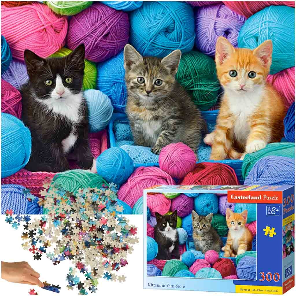 CASTORLAND Puzzle 300el. Kittens in Yarn Store - Kittens in the wool