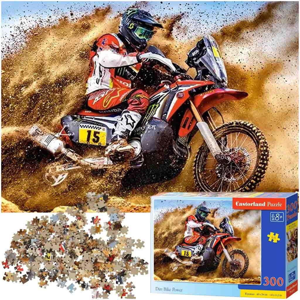 CASTORLAND Puzzle 300 pieces Dirt Bike Power - Motorcyclist 8+