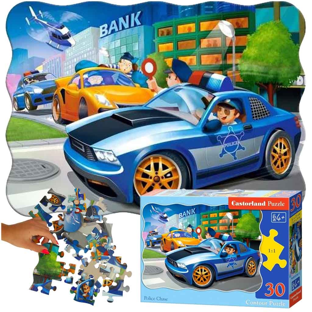 CASTORLAND Puzzle 30 pieces Police Chase - Police 4+