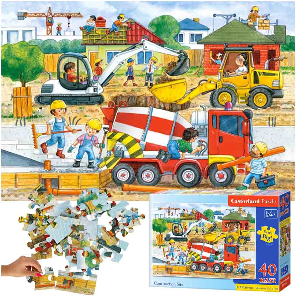 CASTORLAND Puzzle 40el. Maxi Construction Site