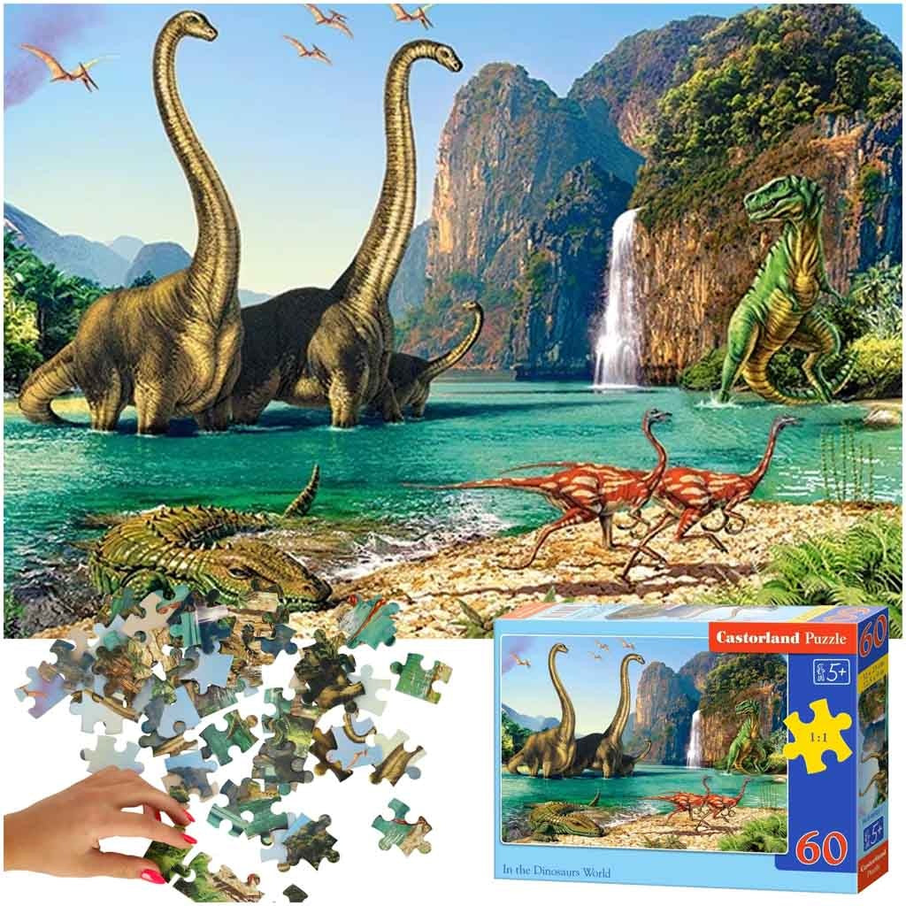 CASTORLAND Puzzle 60el. In the Dinosaurs World 5+
