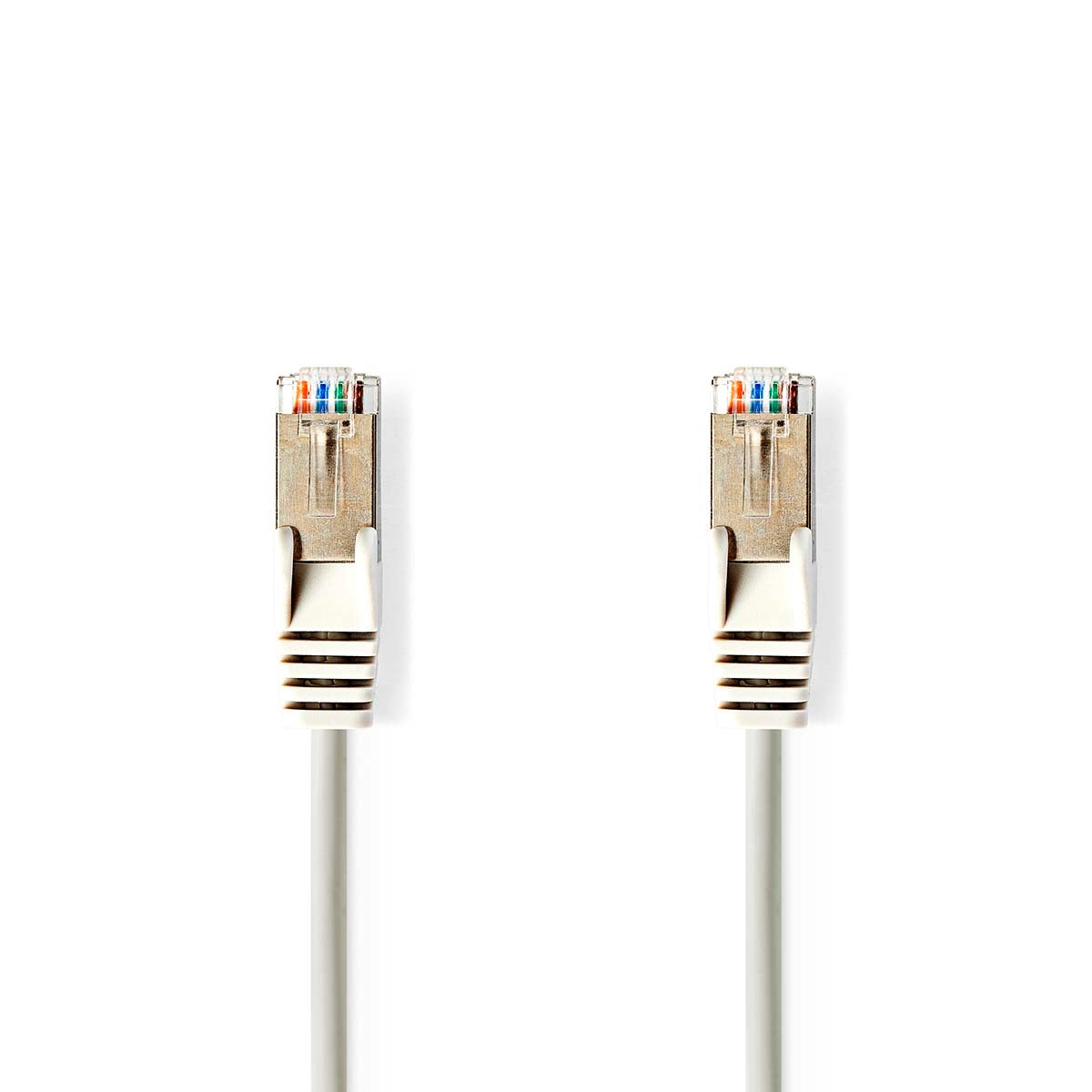 CAT5e network cable | SF/UTP | RJ45 male | RJ45 male | 1.50 m | Round | PVC | Gray | Label