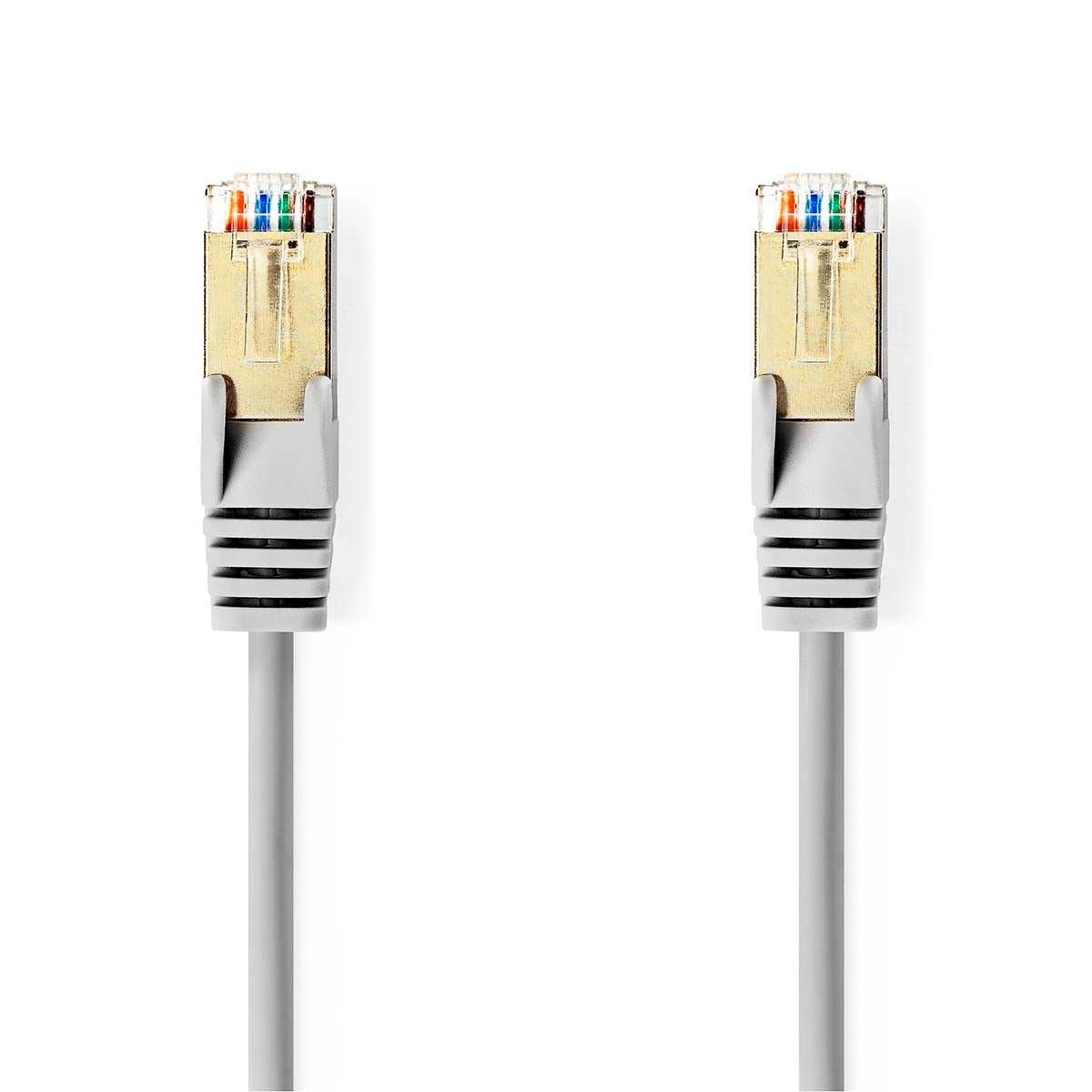 CAT5e network cable | SF/UTP | RJ45 male | RJ45 male | 30.0 m | Round | PVC | Gray | Plastic bag