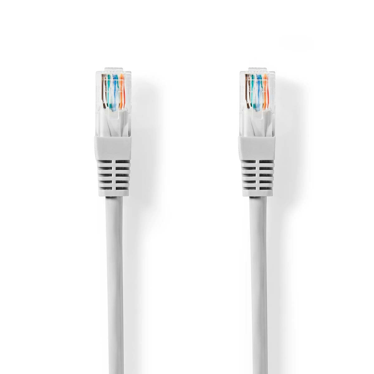 CAT5e network cable | U/UTP | RJ45 male | RJ45 male | 2.00 m | Round | PVC | Gray | Label