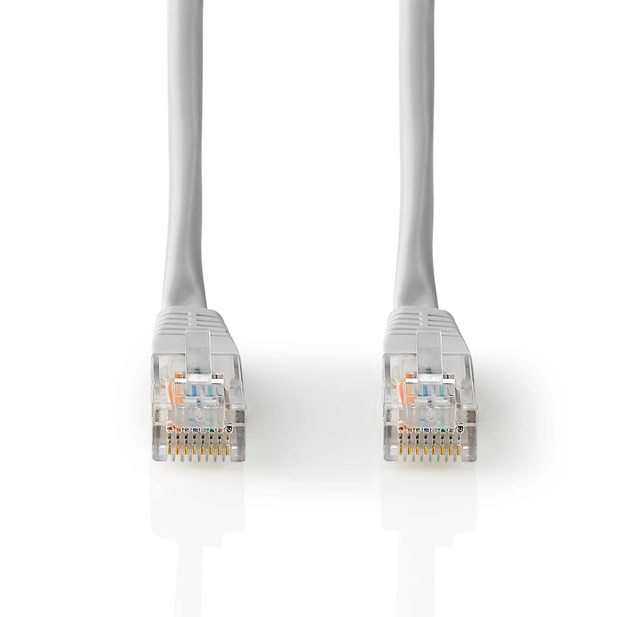 CAT5e network cable | U/UTP | RJ45 male | RJ45 male | 2.00 m | Round | PVC | Gray | Label