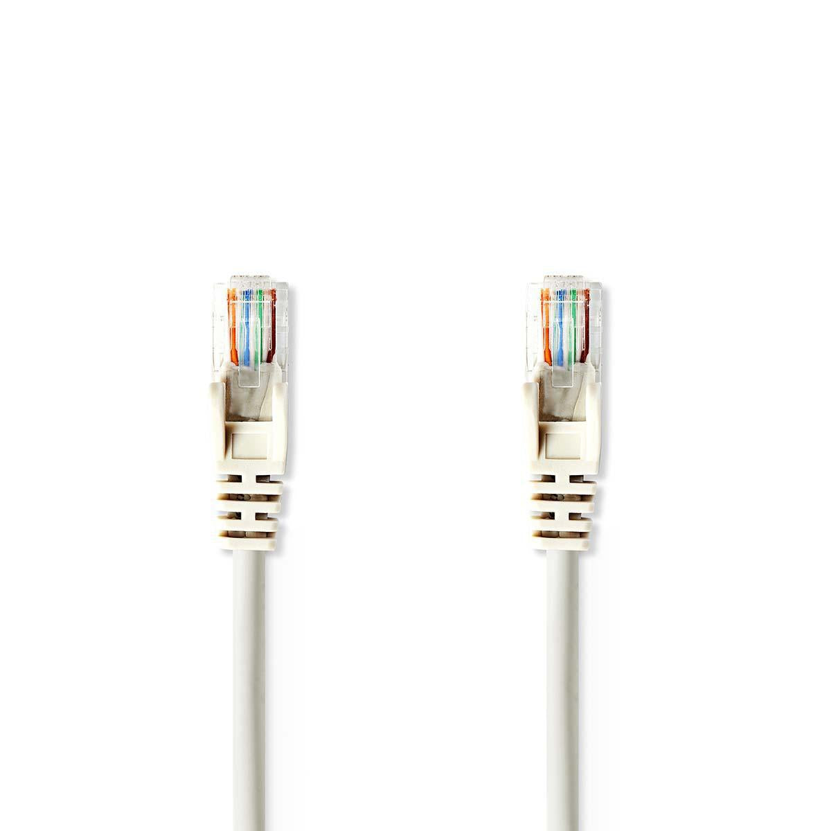 CAT5e network cable | U/UTP | RJ45 male | RJ45 male | 3.00 m | Round | PVC | Gray | Plastic bag
