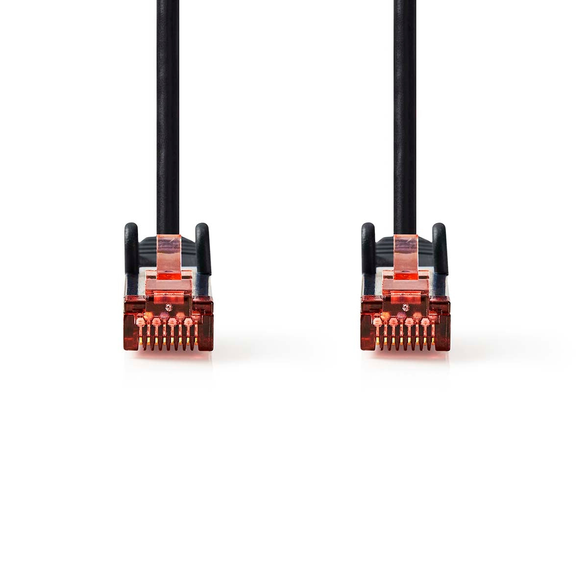 CAT6 Network Cable | RJ45 Male | RJ45 Male | S/FTP | 30.0 m | Round | LSZH | Black | Label