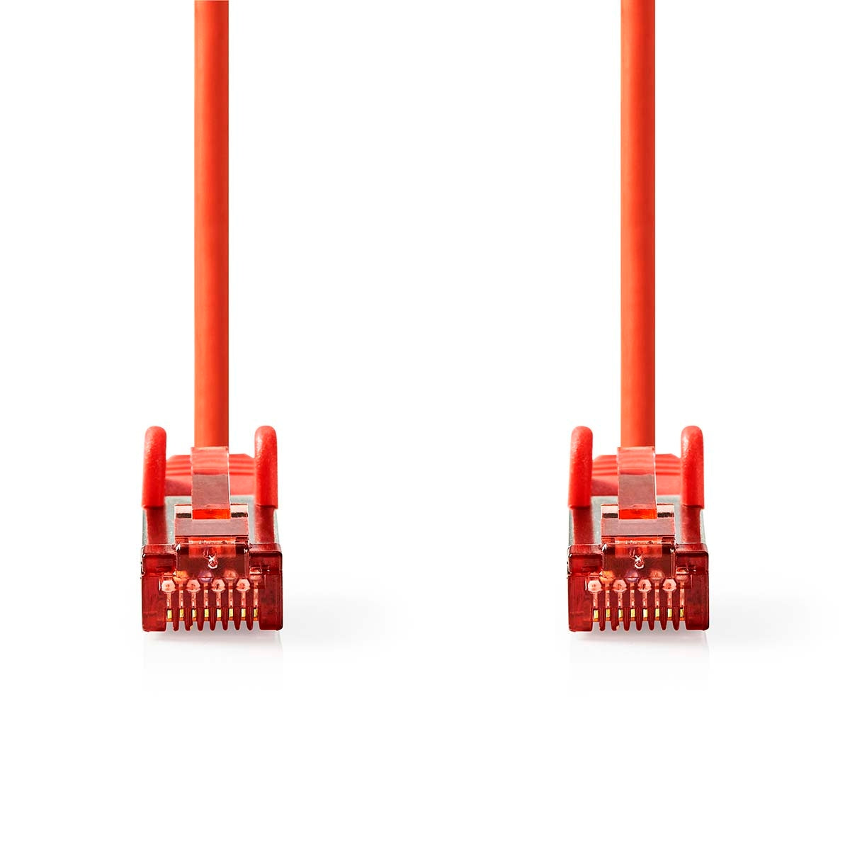 CAT6 Network Cable | RJ45 Male | RJ45 Male | S/FTP | 5.00 m | Round | LSZH | Red | Label