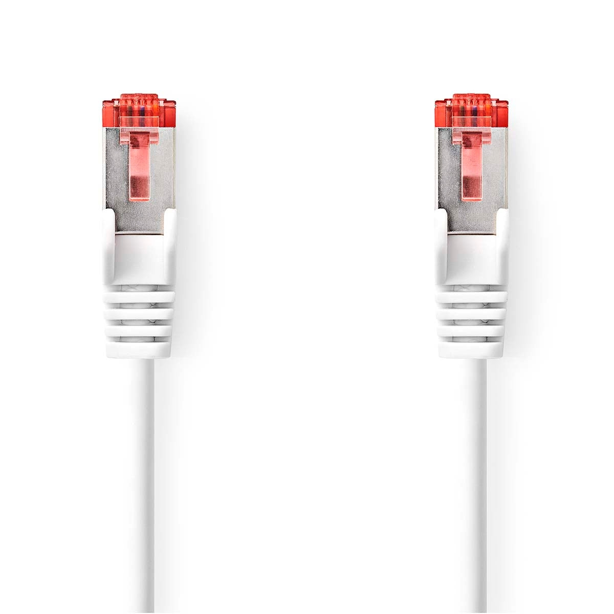CAT6 Network Cable | RJ45 Male | RJ45 Male | S/FTP | 5.00 m | Round | LSZH | White | Label