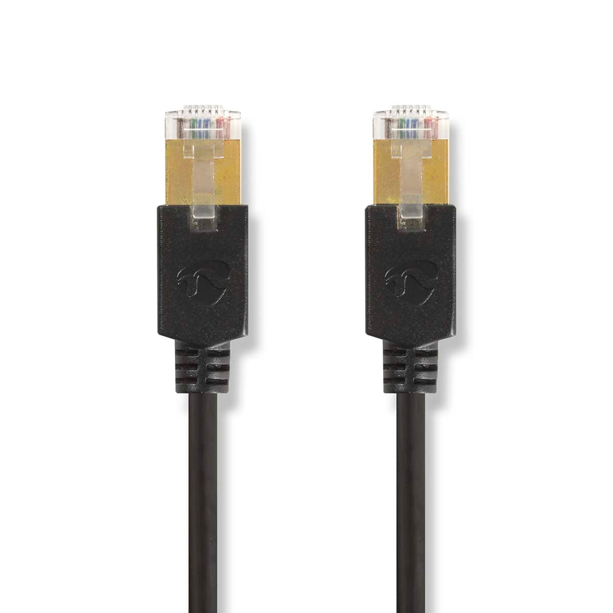 CAT6 Network Cable | RJ45 male | RJ45 male | F/UTP | 2.00 m | Round | LSZH / PVC | Anthracite | Box