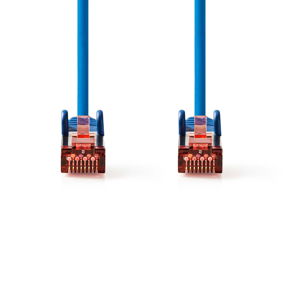 CAT6 Network Cable | RJ45 male | RJ45 male | S/FTP | 0.25 m | Round | LSZH | Blue | Label