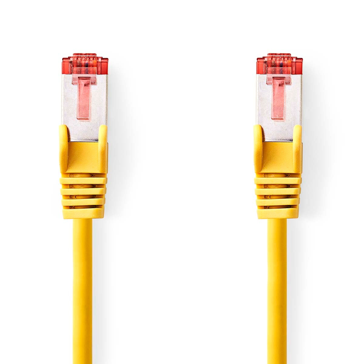 CAT6 Network Cable | RJ45 male | RJ45 male | S/FTP | 1.00 m | Round | LSZH | Yellow | Label