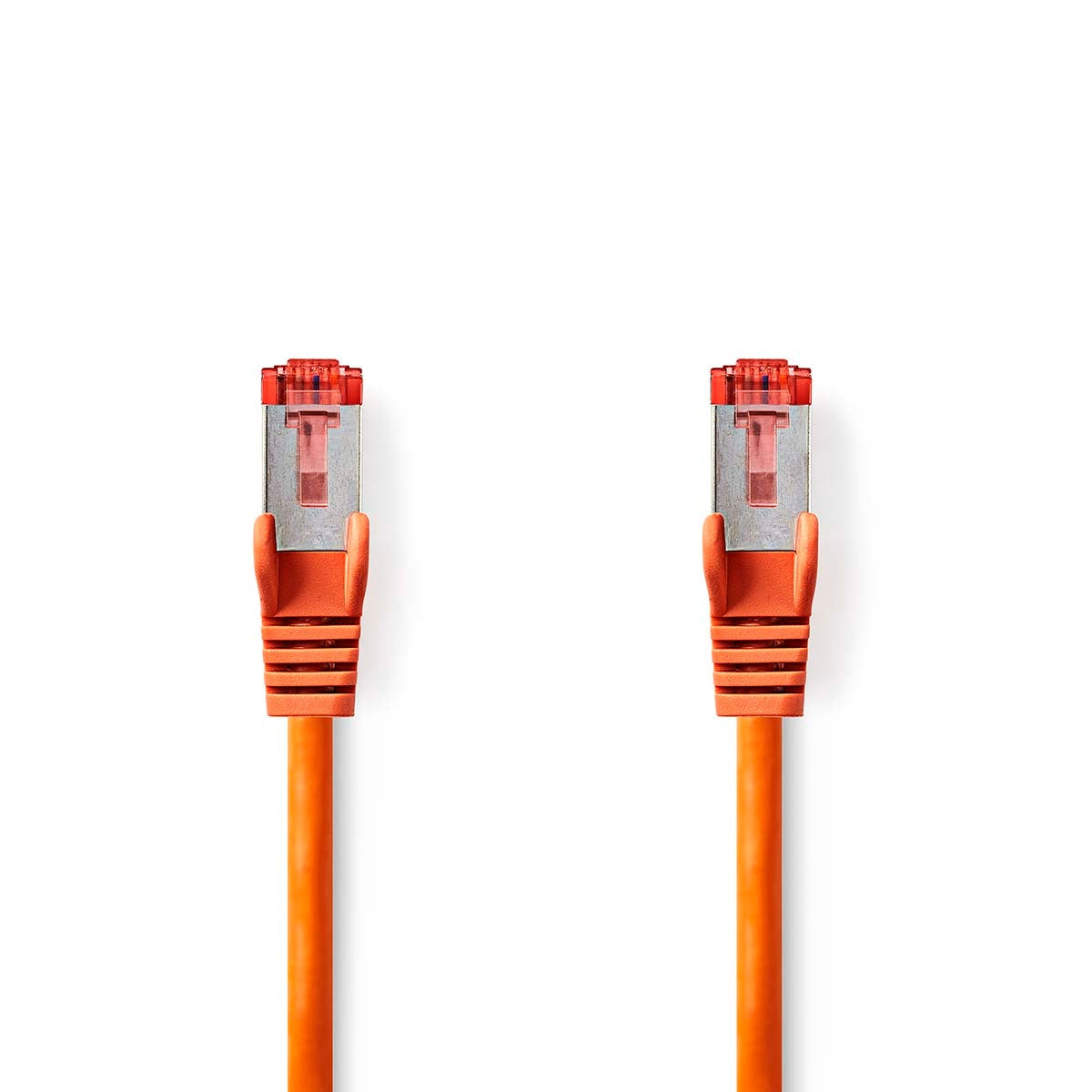 CAT6 Network Cable | RJ45 male | RJ45 male | S/FTP | 1.50 m | Round | LSZH | Orange | Label