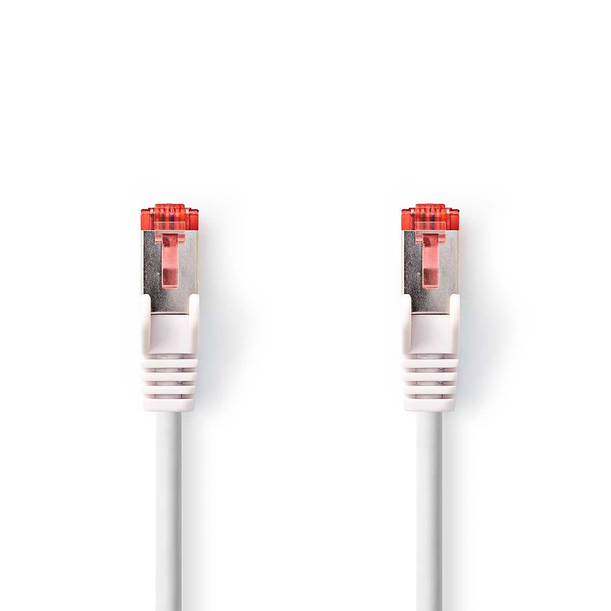 CAT6 Network Cable | RJ45 male | RJ45 male | S/FTP | 15.0 m | Round | LSZH | White | Label