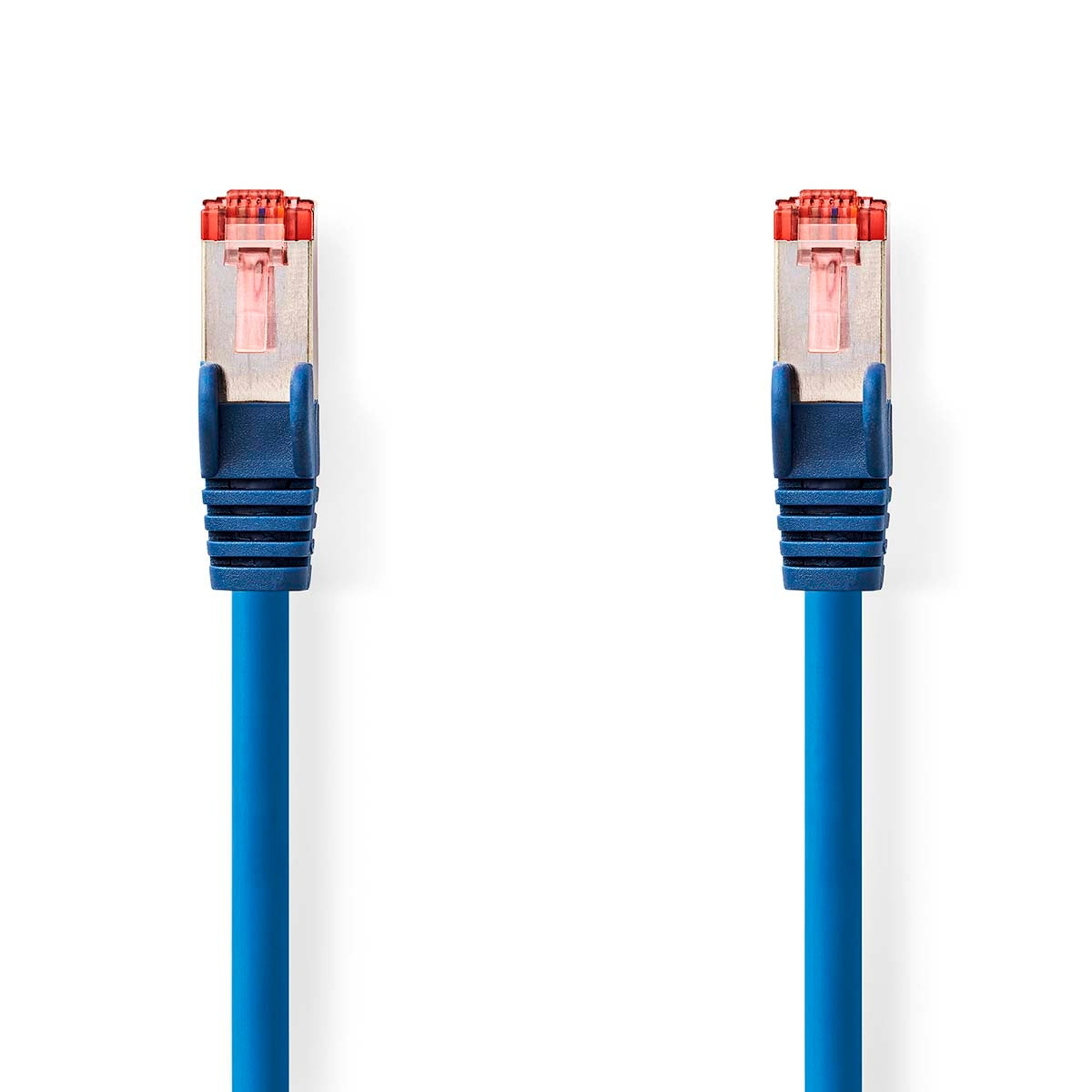 CAT6 Network Cable | RJ45 male | RJ45 male | S/FTP | 2.00 m | Round | LSZH | Blue | Label