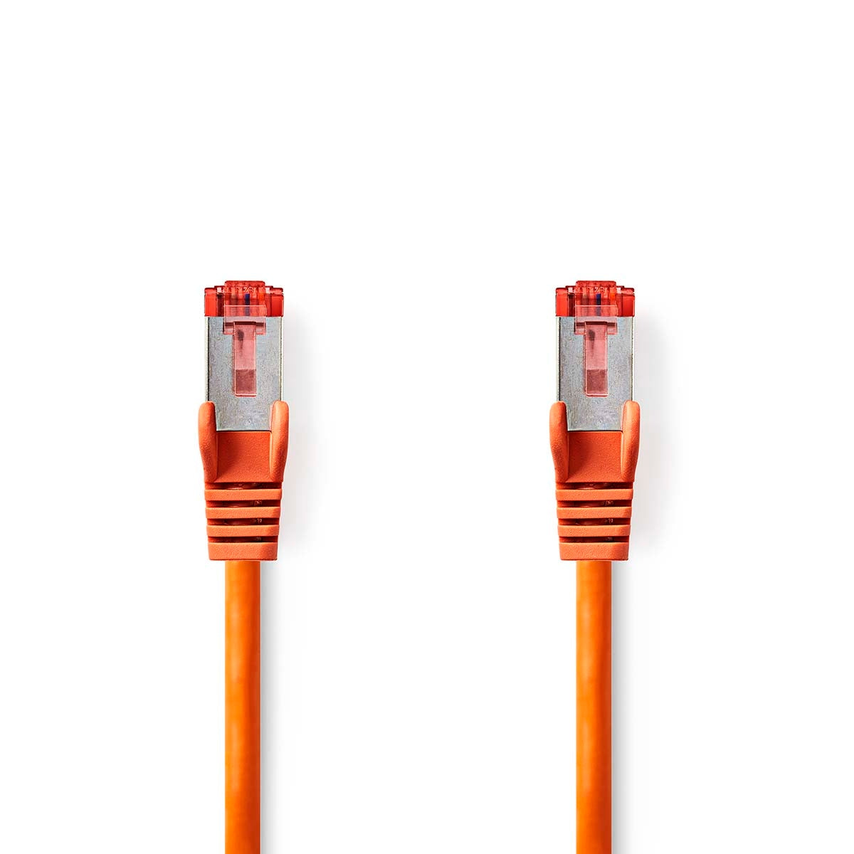 CAT6 Network Cable | RJ45 male | RJ45 male | S/FTP | 2.00 m | Round | LSZH | Orange | Plastic bag