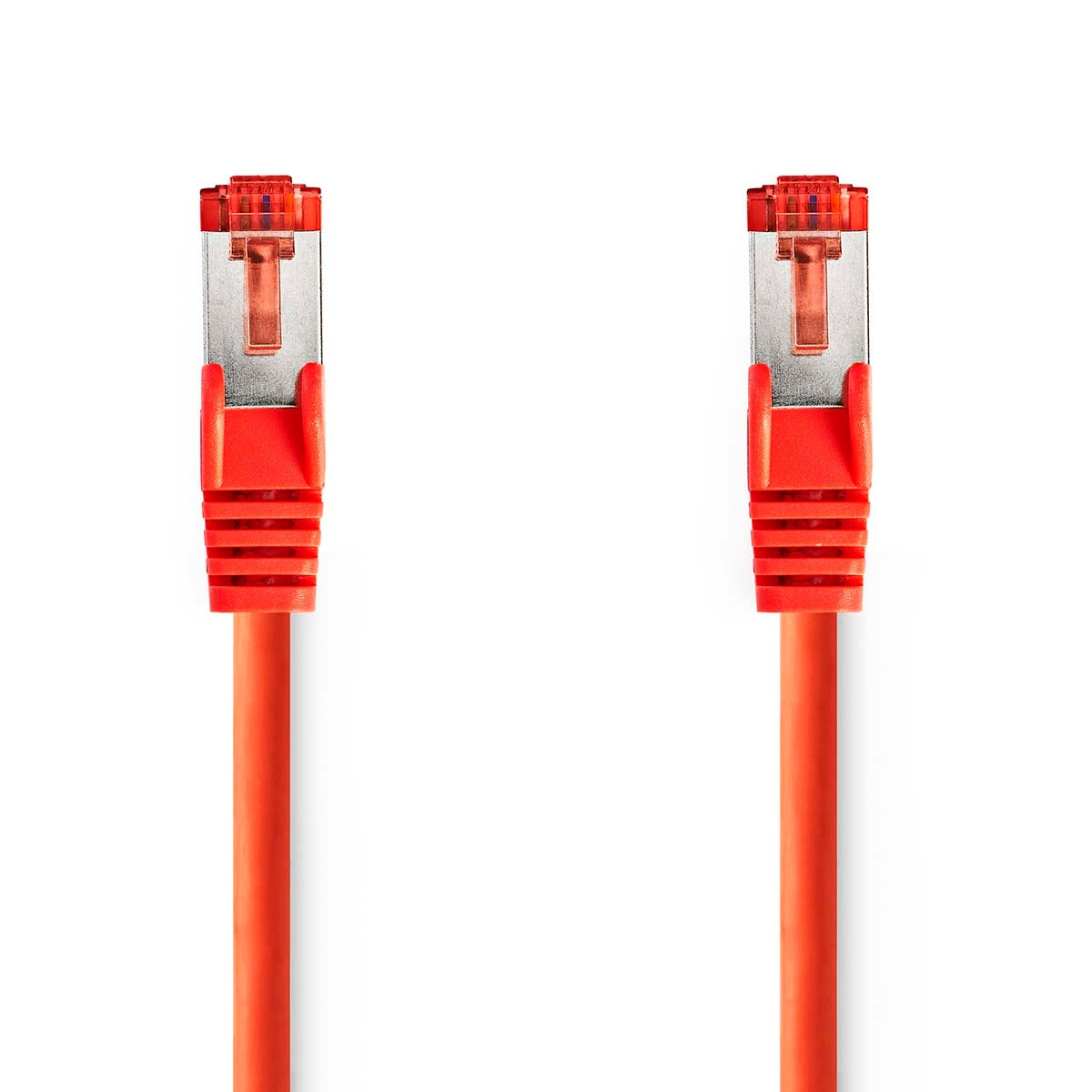 CAT6 Network Cable | RJ45 male | RJ45 male | S/FTP | 2.00 m | Round | LSZH | Red | Label