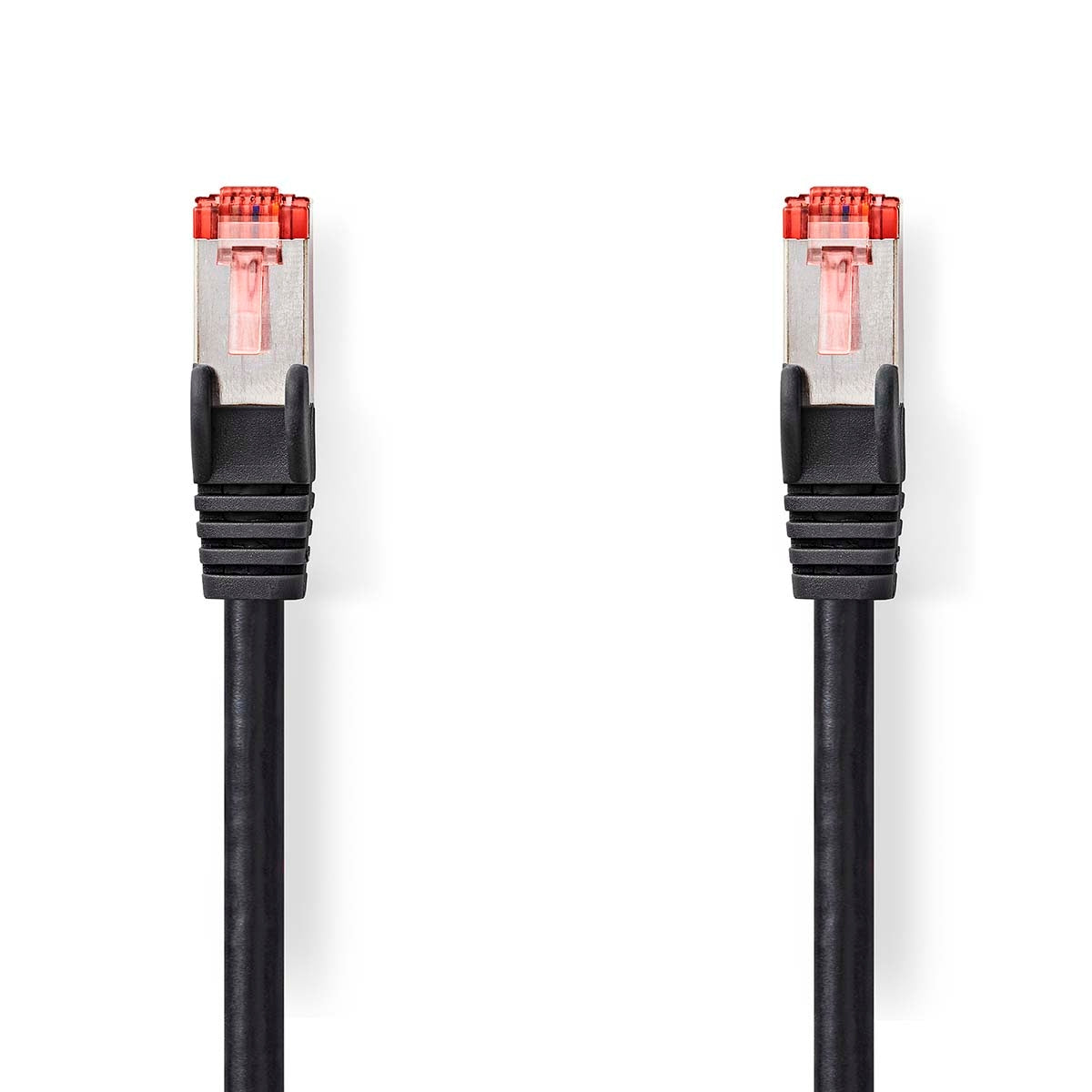 CAT6 Network Cable | RJ45 male | RJ45 male | S/FTP | 3.00 m | Round | LSZH | Black | Label