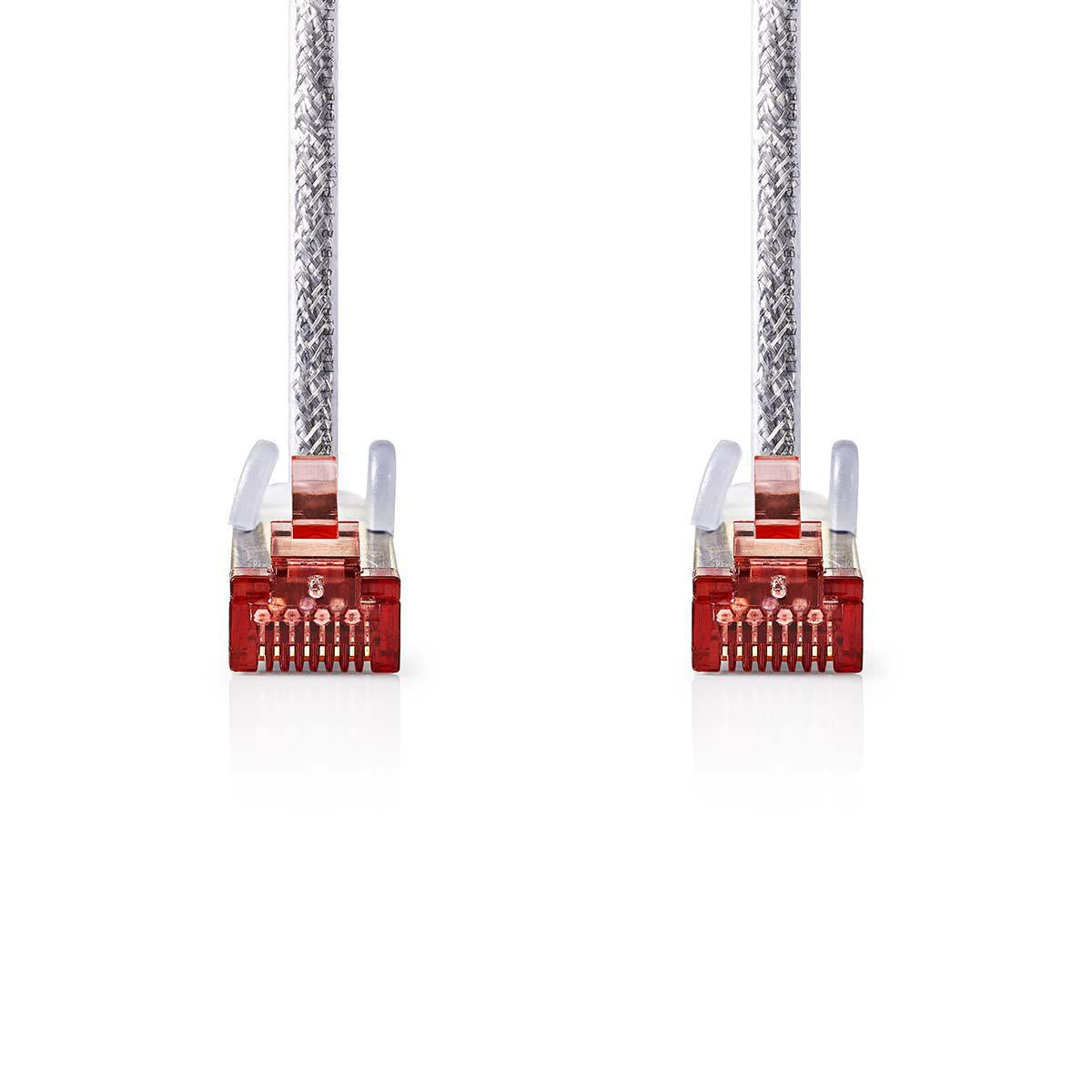 CAT6 Network Cable | RJ45 male | RJ45 male | S/FTP | 5.00 m | Round | LSZH | Transparent | Plastic bag