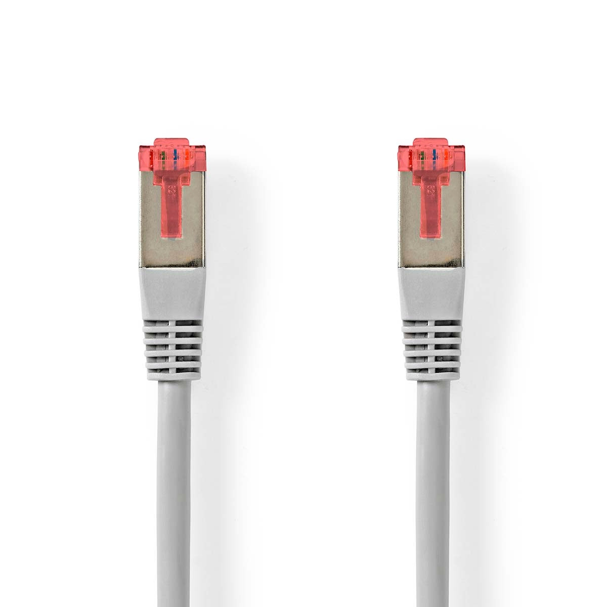 CAT6 Network Cable | RJ45 male | RJ45 male | SF/UTP | 0.50 m | Round | PVC | Gray | Label