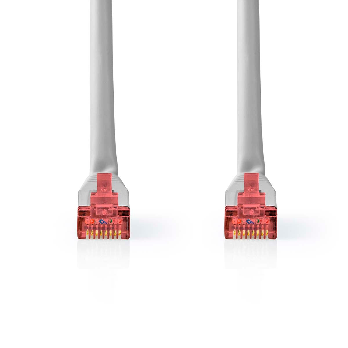 CAT6 Network Cable | RJ45 male | RJ45 male | SF/UTP | 15.0 m | Round | PVC | Gray | Label