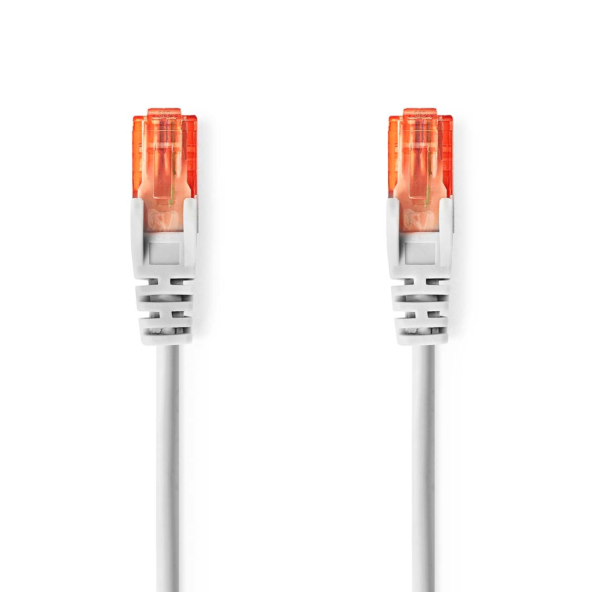 CAT6 Network Cable | RJ45 male | RJ45 male | U/UTP | 0.25 m | Round | PVC | Gray | Label