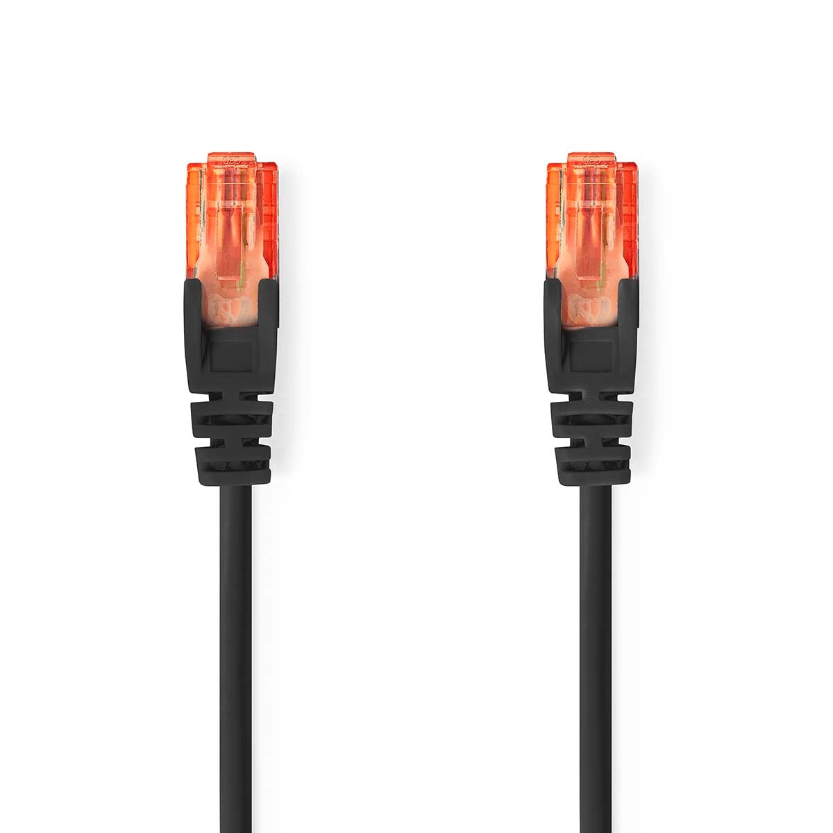 CAT6 Network Cable | RJ45 male | RJ45 male | U/UTP | 0.50 m | Round | PVC | Black | Label