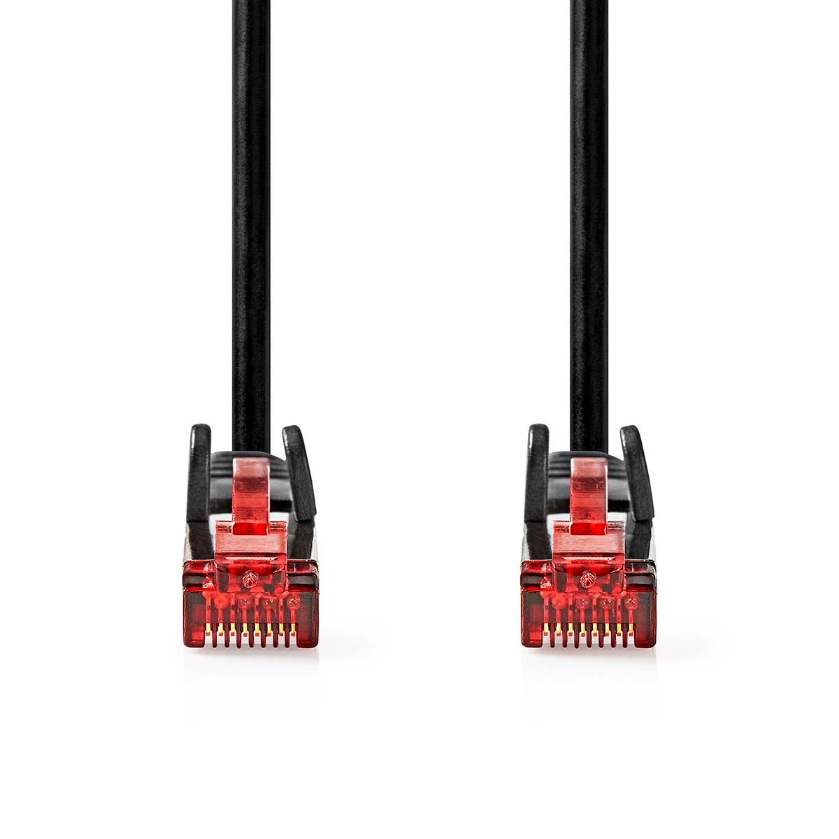 CAT6 Network Cable | RJ45 male | RJ45 male | U/UTP | 2.00 m | Round | PVC | Black | Label