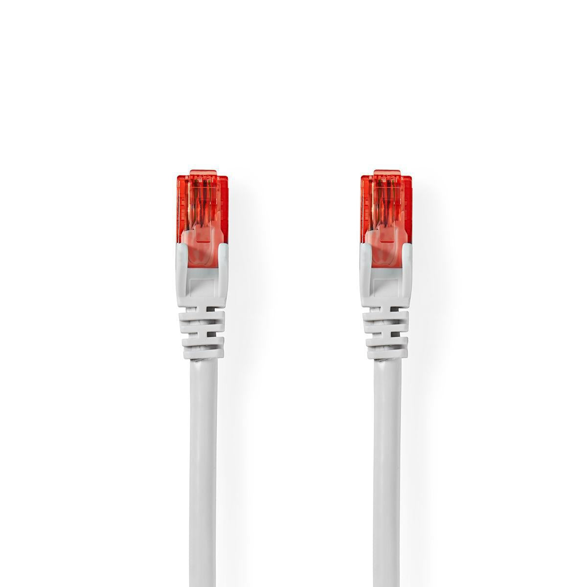 CAT6 Network Cable | RJ45 male | RJ45 male | U/UTP | 3.00 m | Round | PVC | White | Envelope