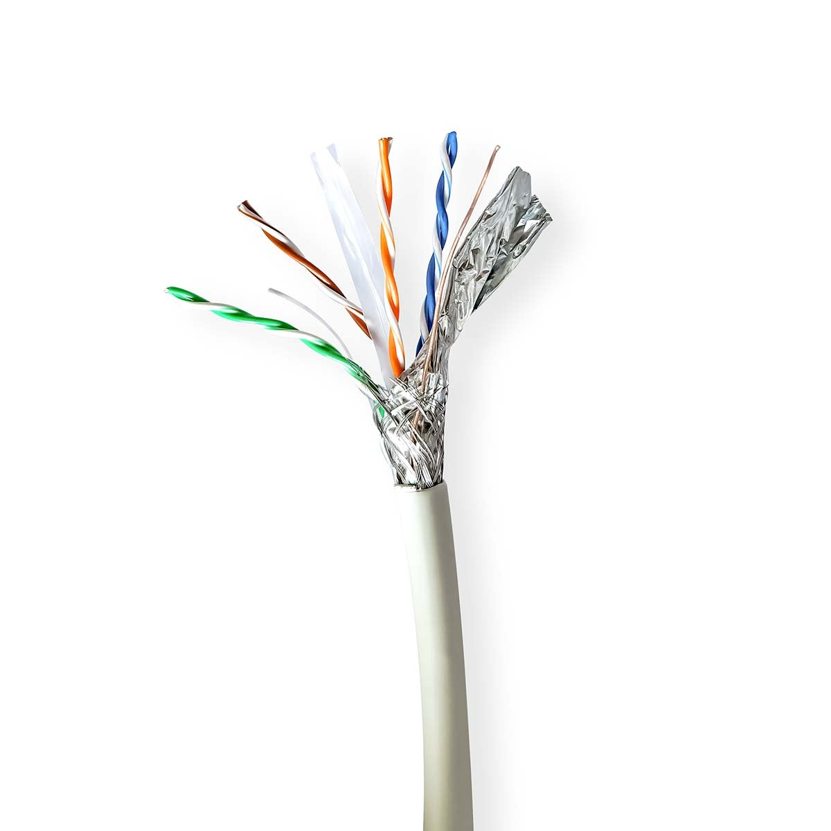 CAT6a Network Cable, 305m, SF/UTP, Solid Copper, Grey