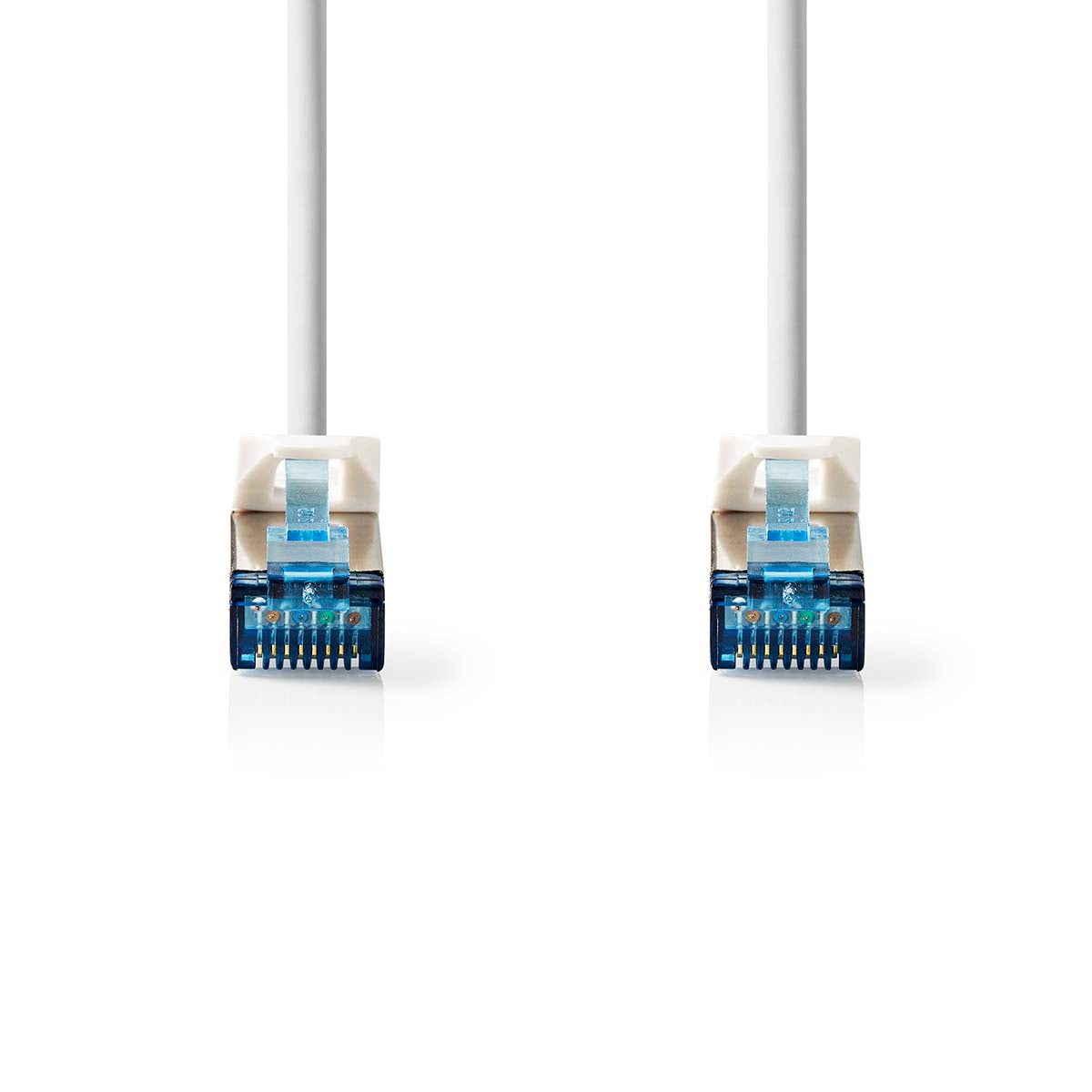 CAT6a Network Cable | S/FTP | RJ45 Male | RJ45 Male | 15.0 m | Snagless | Round | LSZH | Grey | Label
