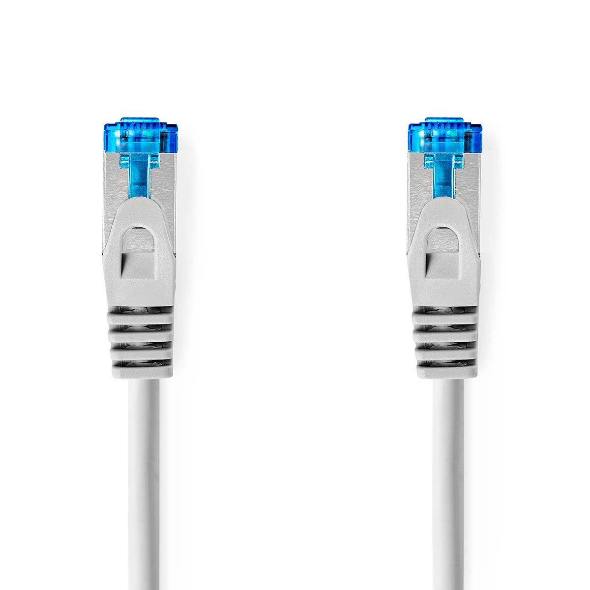 CAT6a Network Cable | S/FTP | RJ45 Male | RJ45 Male | 20.0 m | Snagless | Round | LSZH | Grey | Label