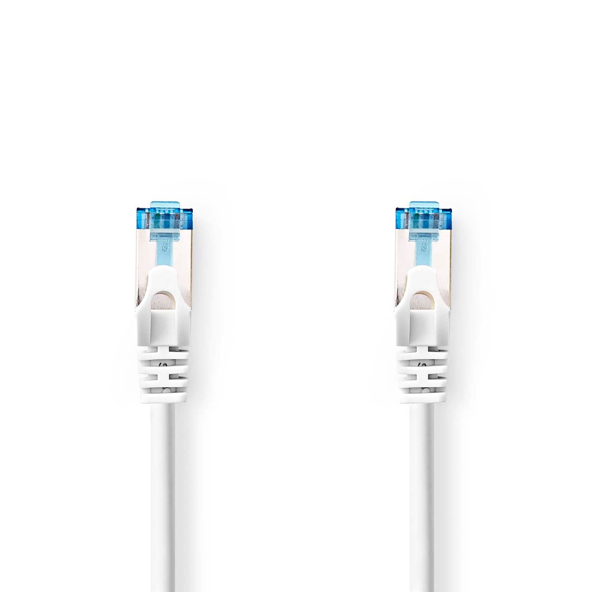 CAT6a network cable | S/FTP | RJ45 male | RJ45 male | 5.00 m | Snagless | Round | LSZH | White | Label