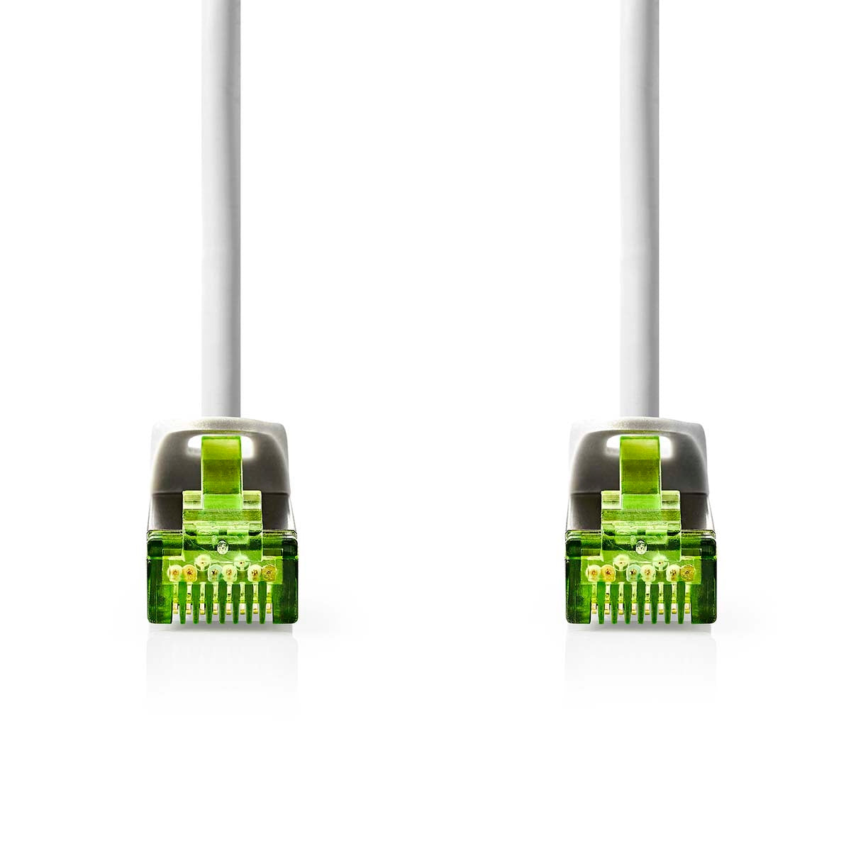 CAT7 network cable | S/FTP | RJ45 male | RJ45 male | 1.00 m | Snagless | Round | LSZH | Gray | Envelope