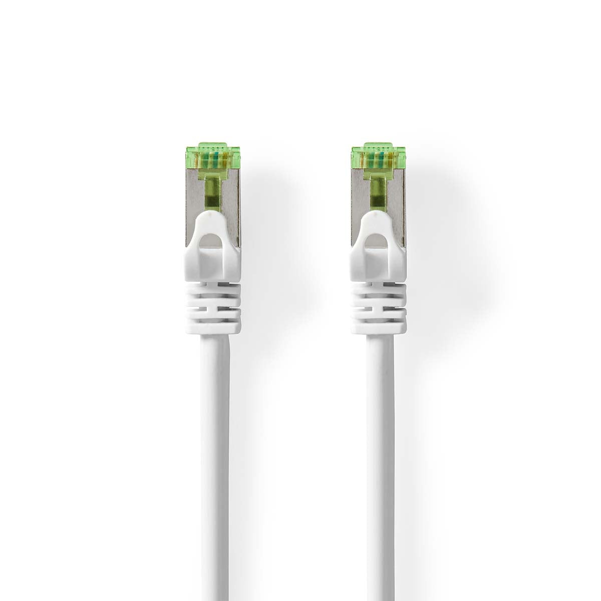 CAT7 network cable | S/FTP | RJ45 male | RJ45 male | 2.00 m | Snagless | Round | LSZH | White | Box