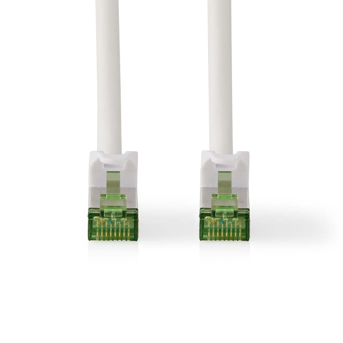 CAT7 network cable | S/FTP | RJ45 male | RJ45 male | 2.00 m | Snagless | Round | LSZH | White | Box