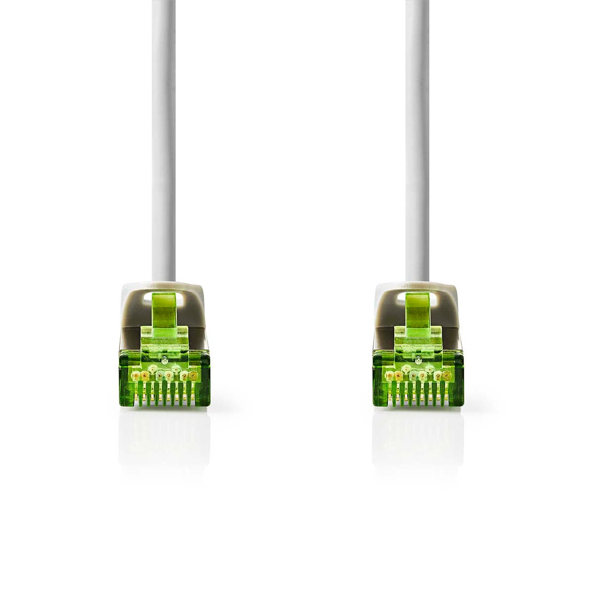 CAT7 network cable | S/FTP | RJ45 male | RJ45 male | 3.00 m | Snagless | Round | LSZH | Gray | Cardboard box with window