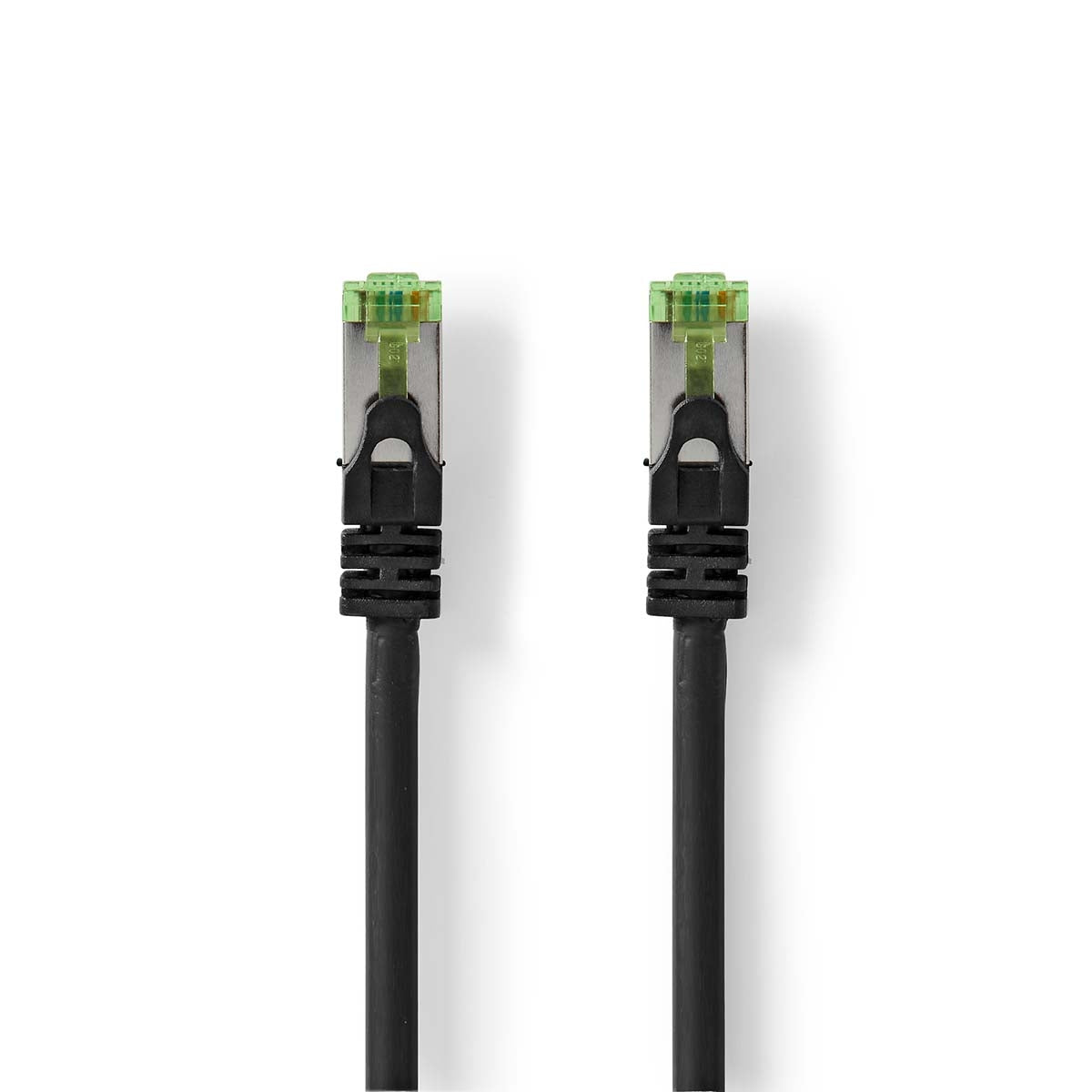 CAT7 network cable | S/FTP | RJ45 male | RJ45 male | 5.00 m | Snagless | Round | LSZH | Black | Envelope