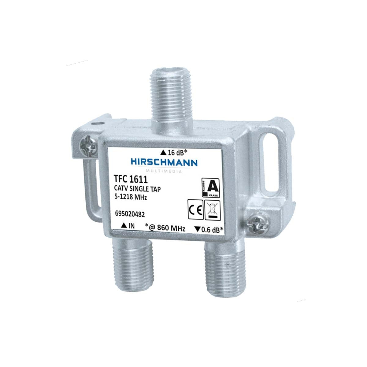 CATV Splitter 1.0 dB / 5-1218 MHz - 1 Output