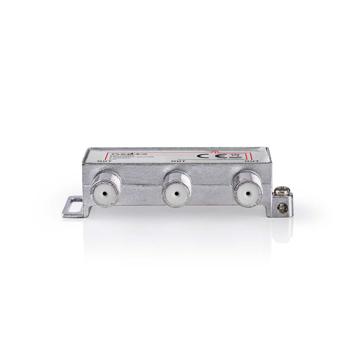 CATV Splitter | 5 - 1000 MHz | insertion loss: 6.8 dB | Number of outputs: 3 | 75 Ohm | Zinc Alloy