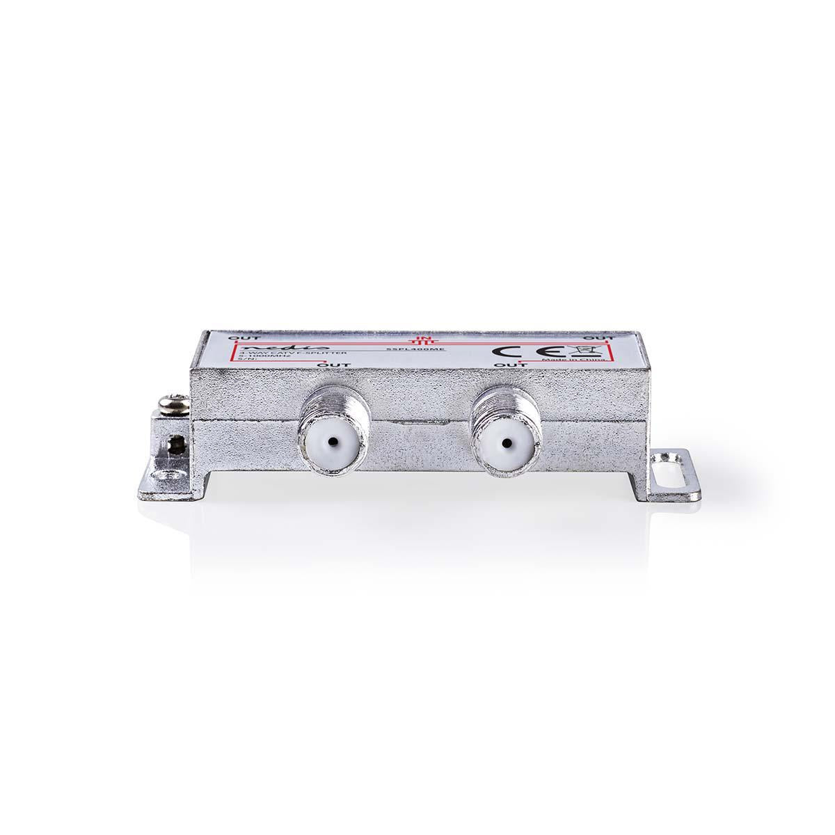 CATV Splitter | 5 - 1000 MHz | insertion loss: 8.0 dB | Number of outputs: 4 | 75 Ohm | Zinc Alloy