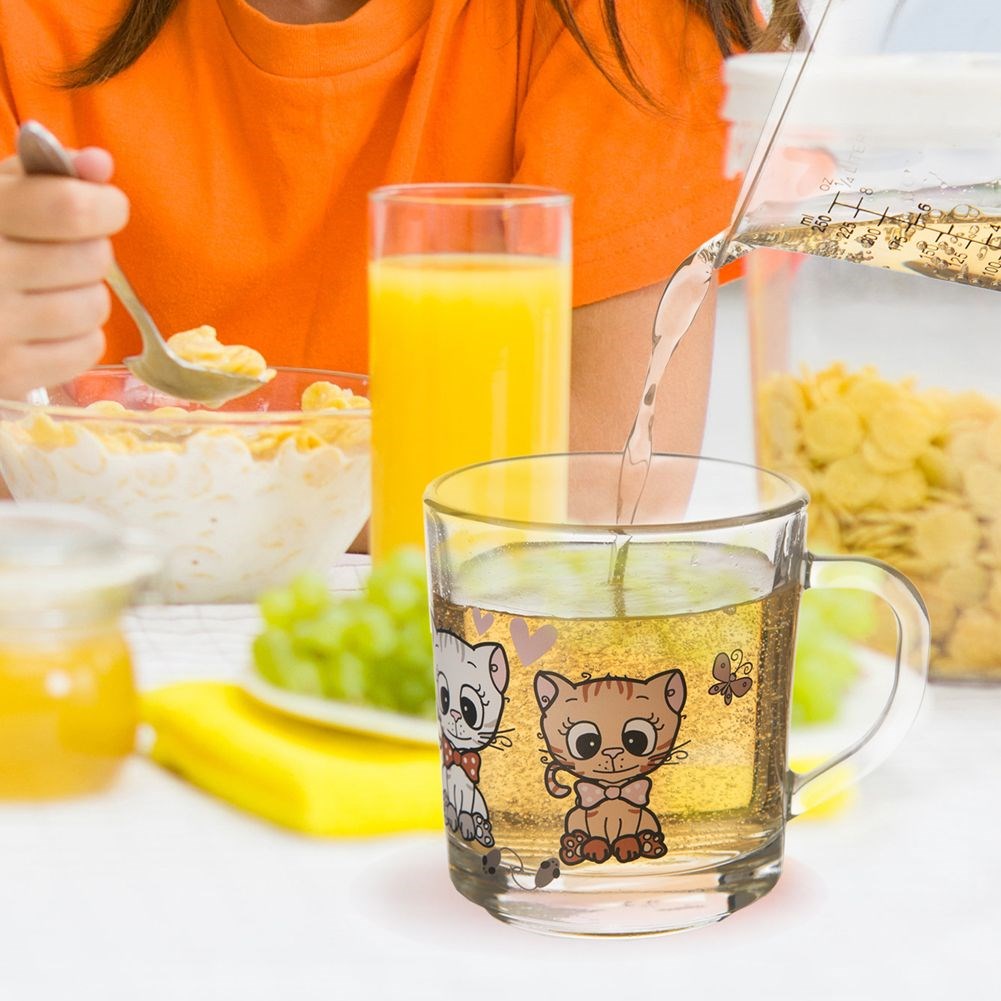 CAT glass mug 250 ml