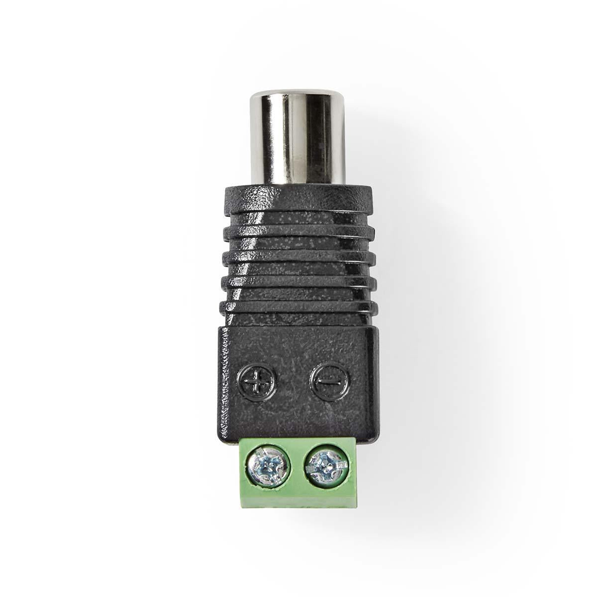 CCTV Power Connection | 2-Way Terminal Block | YOUR Female | Female | Green / Black