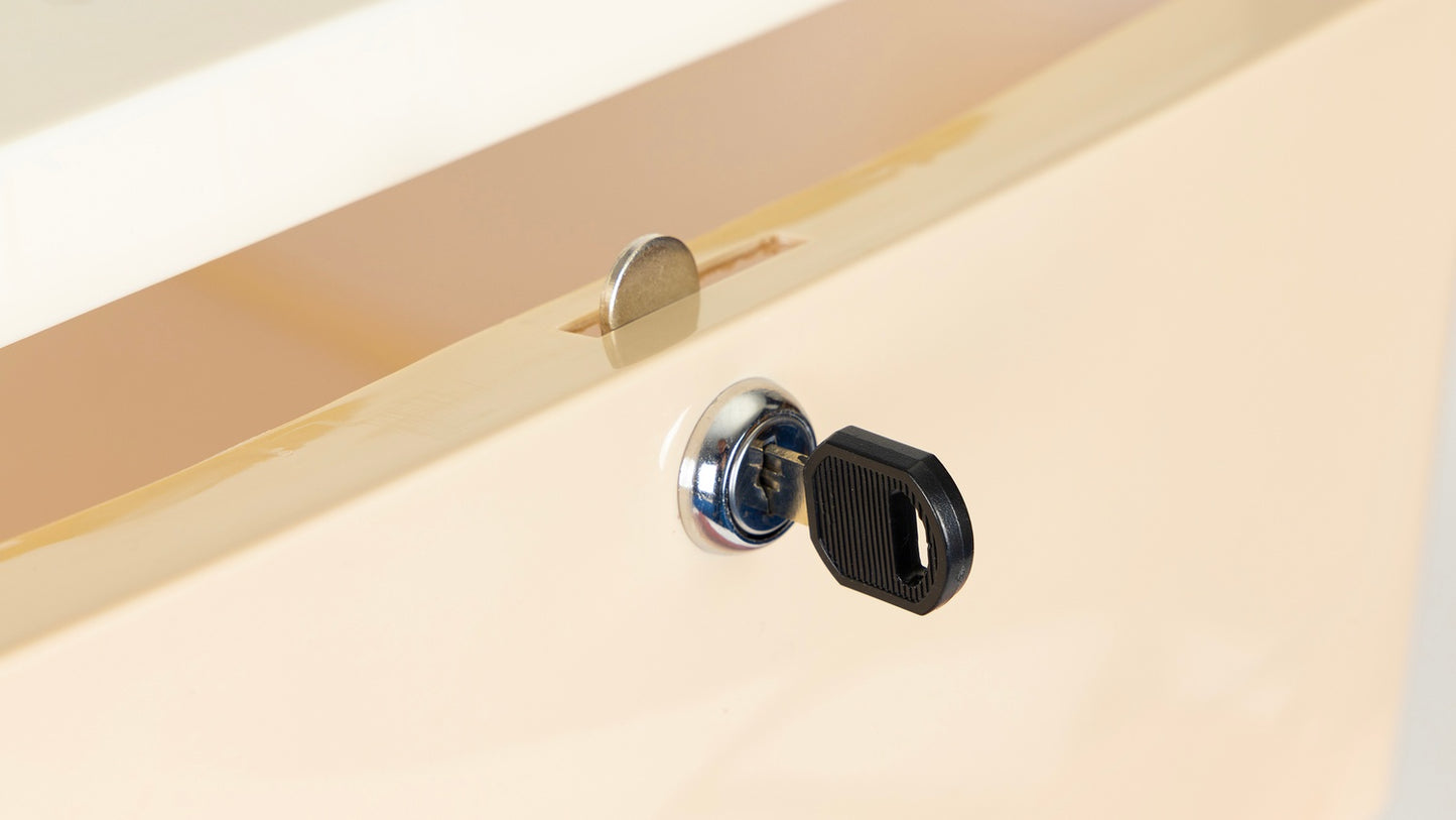 Cabinet organizer with 5 pull-out drawers legs with castors