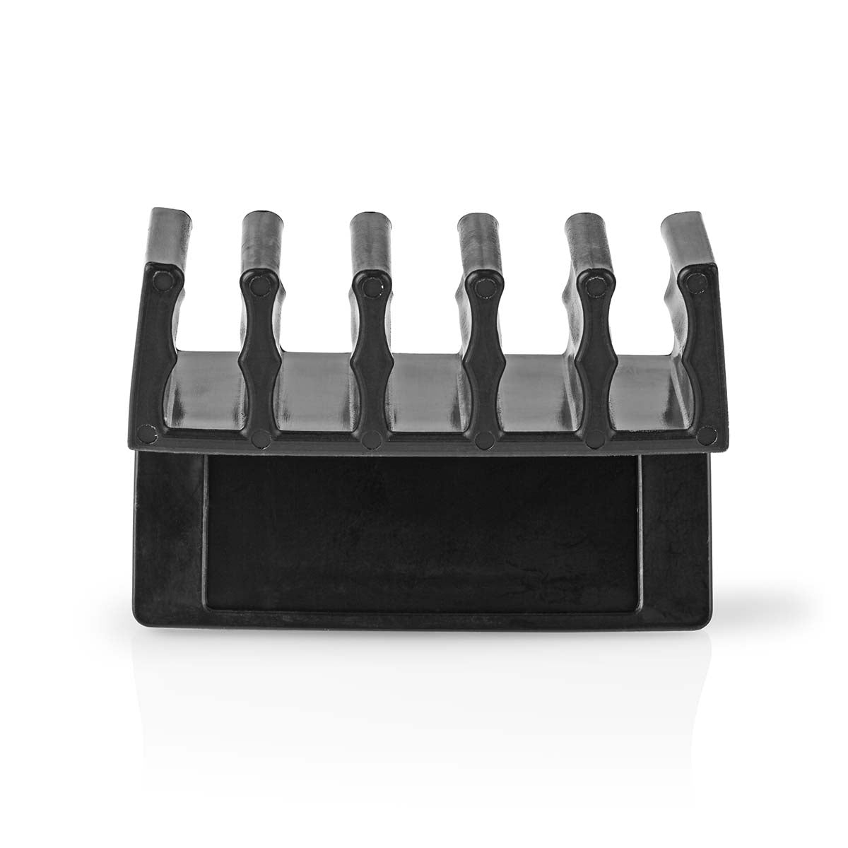 Cable Management | Cable clamp | Click and Go | 2 pcs. | Number of seats: 5 Discs | Maximum cable thickness: 7.1 mm | Polypropylene | Black