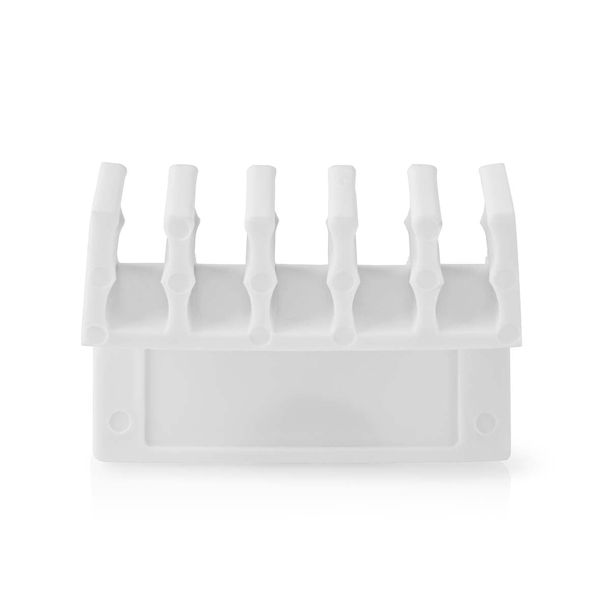 Cable Management | Cable clamp | Click and Go | 2 pcs. | Number of seats: 5 Discs | Maximum cable thickness: 7.1 mm | Polypropylene | White